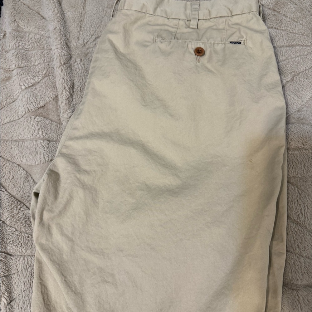 Men’s khaki classic fit polo Ralph Lauren shorts size 38 - Picture 2 of 11